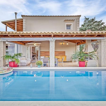 Villa Olivia Corfu - Amazing Sea-View 3 Bedroom Villa With A Pool Gazátika Exteriör bild