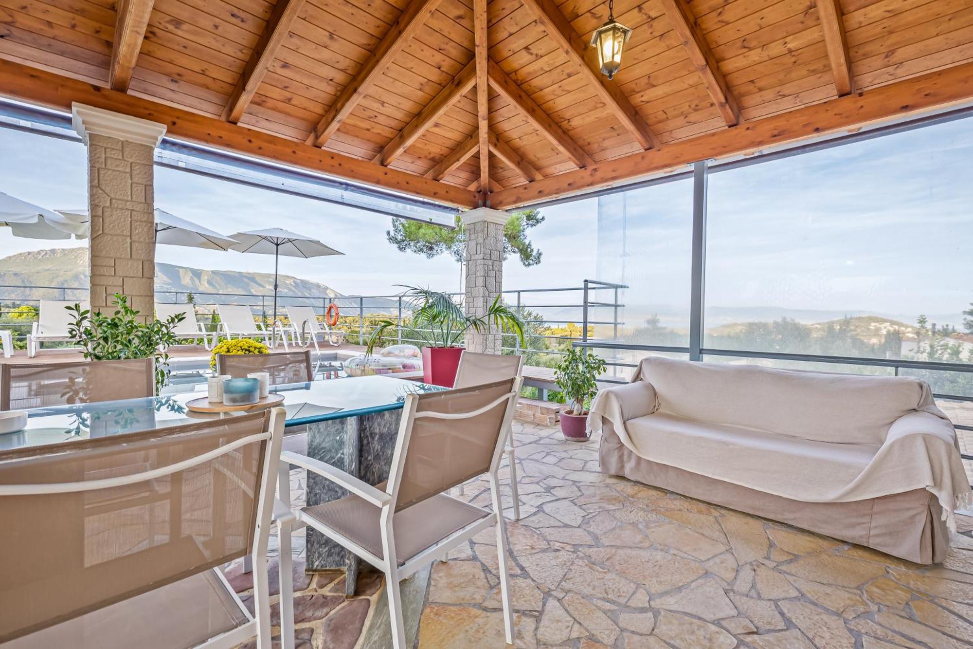 Villa Olivia Corfu - Amazing Sea-View 3 Bedroom Villa With A Pool Gazátika Exteriör bild