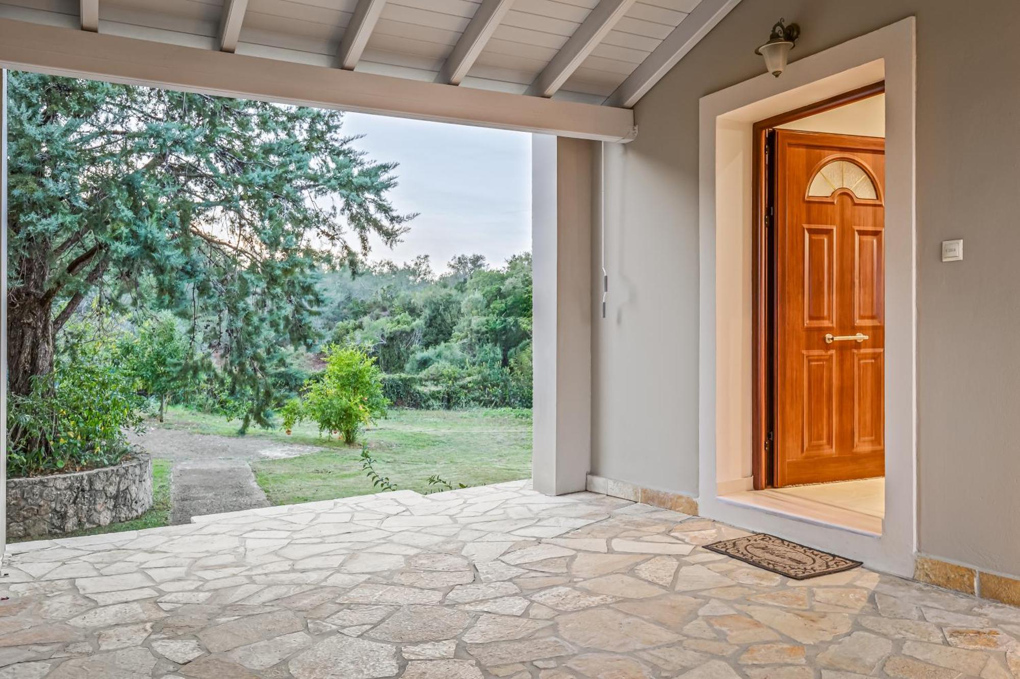 Villa Olivia Corfu - Amazing Sea-View 3 Bedroom Villa With A Pool Gazátika Exteriör bild