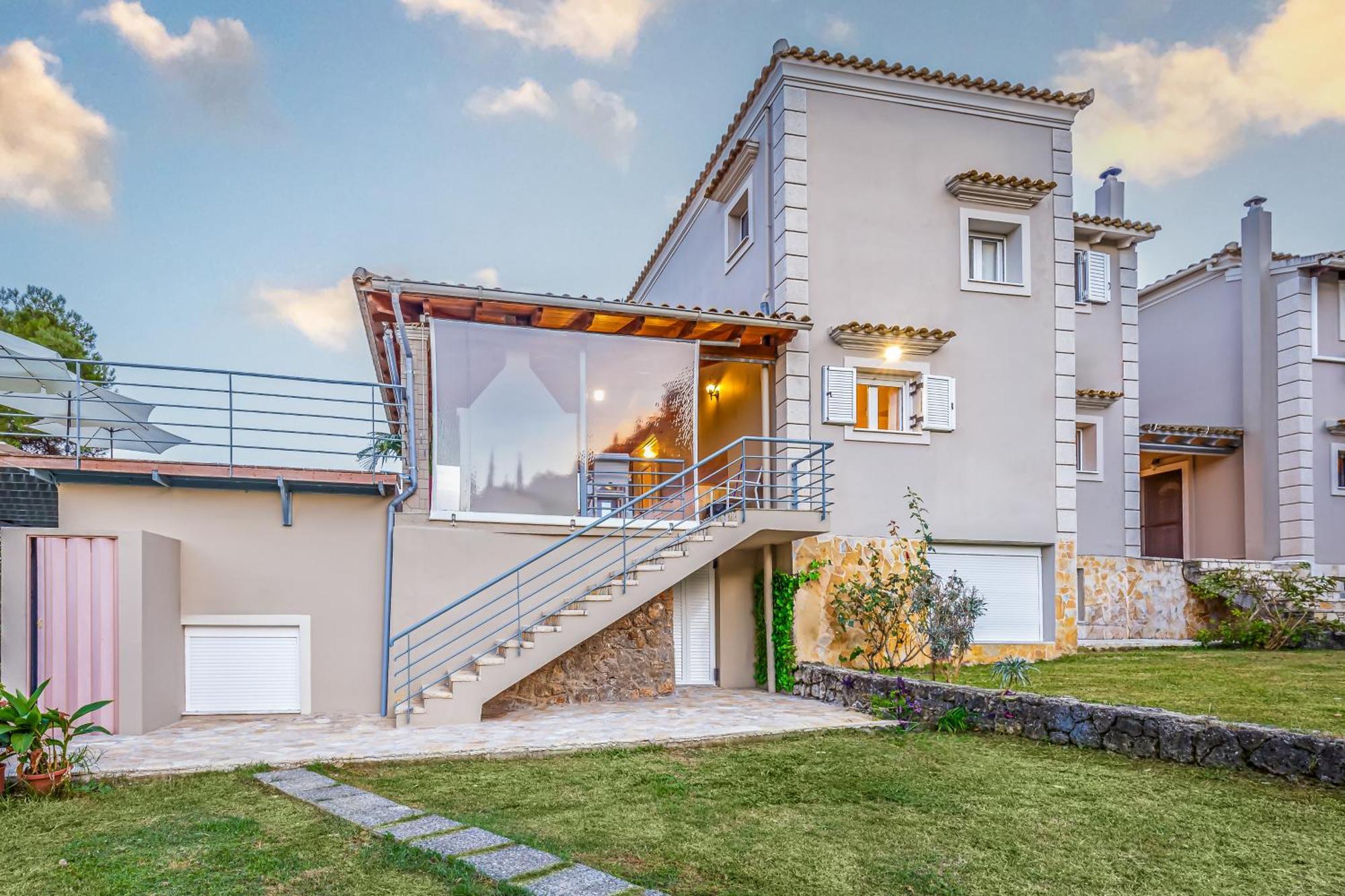 Villa Olivia Corfu - Amazing Sea-View 3 Bedroom Villa With A Pool Gazátika Exteriör bild