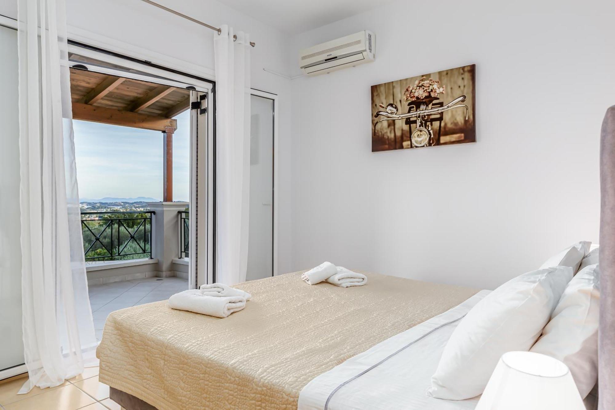 Villa Olivia Corfu - Amazing Sea-View 3 Bedroom Villa With A Pool Gazátika Exteriör bild